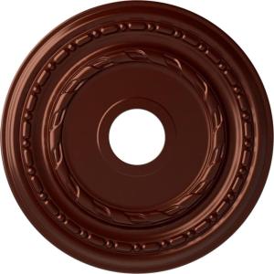 image17 78OD x 3 58ID x 1 14P Dublin Ceiling Medallion Fits Canopies up to 5 18Antique Copper Metallic Series