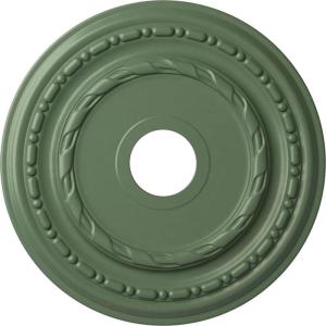 image17 78OD x 3 58ID x 1 14P Dublin Ceiling Medallion Fits Canopies up to 5 18Athenian Green Flat Finish