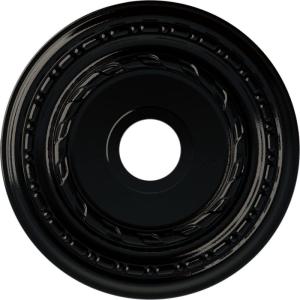 image17 78OD x 3 58ID x 1 14P Dublin Ceiling Medallion Fits Canopies up to 5 18Black Pearl Metallic Series