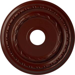 image17 78OD x 3 58ID x 1 14P Dublin Ceiling Medallion Fits Canopies up to 5 18Brushed Mahogany Flat Finish
