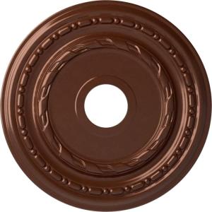 image17 78OD x 3 58ID x 1 14P Dublin Ceiling Medallion Fits Canopies up to 5 18Copper Penny Metallic Series