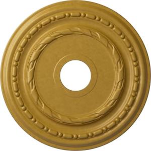 image17 78OD x 3 58ID x 1 14P Dublin Ceiling Medallion Fits Canopies up to 5 18Iridescent Gold Metallic Series