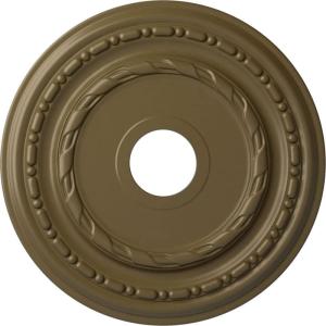 image17 78OD x 3 58ID x 1 14P Dublin Ceiling Medallion Fits Canopies up to 5 18Mississippi Mud Flat Finish