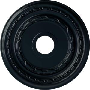 image17 78OD x 3 58ID x 1 14P Dublin Ceiling Medallion Fits Canopies up to 5 18Night Shade Flat Finish