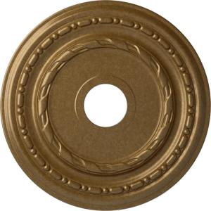 image17 78OD x 3 58ID x 1 14P Dublin Ceiling Medallion Fits Canopies up to 5 18Pale Gold Metallic Series