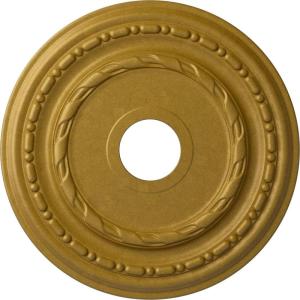 image17 78OD x 3 58ID x 1 14P Dublin Ceiling Medallion Fits Canopies up to 5 18Pharaohs Gold Metallic Series