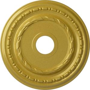 image17 78OD x 3 58ID x 1 14P Dublin Ceiling Medallion Fits Canopies up to 5 18Rich Gold Metallic Series