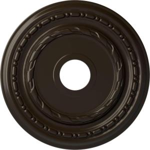 image17 78OD x 3 58ID x 1 14P Dublin Ceiling Medallion Fits Canopies up to 5 18Stone Hearth Flat Finish