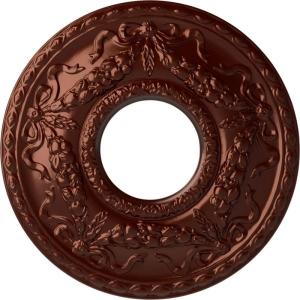image22 18OD x 7 14ID x 1 34P Hurley Ceiling Medallion Fits Canopies up to 7 14Antique Copper Metallic Series