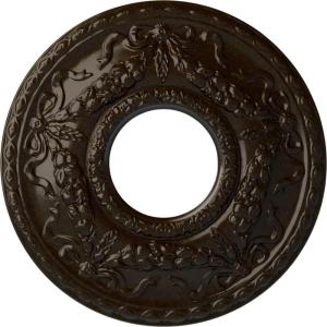 image22 18OD x 7 14ID x 1 34P Hurley Ceiling Medallion Fits Canopies up to 7 14Bronze Metallic Series