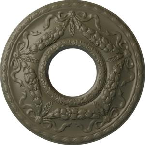 image22 18OD x 7 14ID x 1 34P Hurley Ceiling Medallion Fits Canopies up to 7 14Painted Turtle Flat Finish