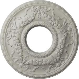 image22 18OD x 7 14ID x 1 34P Hurley Ceiling Medallion Fits Canopies up to 7 14Pot of Cream Flat Finish