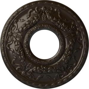 image22 18OD x 7 14ID x 1 34P Hurley Ceiling Medallion Fits Canopies up to 7 14Stone Hearth Flat Finish