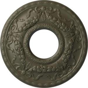 image22 18OD x 7 14ID x 1 34P Hurley Ceiling Medallion Fits Canopies up to 7 14Witch Hazel Flat Finish