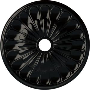 image26 34OD x 3 58ID x 1 38P Elsinore Ceiling Medallion Fits Canopies up to 3 58Black Pearl Metallic Series