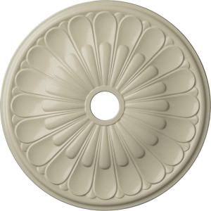 image26 34OD x 3 58ID x 1 38P Elsinore Ceiling Medallion Fits Canopies up to 3 58Clear Yellow Flat Finish
