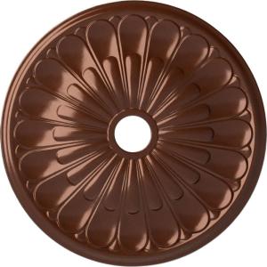 image26 34OD x 3 58ID x 1 38P Elsinore Ceiling Medallion Fits Canopies up to 3 58Copper Penny Metallic Series
