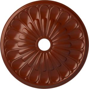 image26 34OD x 3 58ID x 1 38P Elsinore Ceiling Medallion Fits Canopies up to 3 58Firebrick Flat Finish