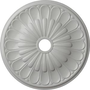 image26 34OD x 3 58ID x 1 38P Elsinore Ceiling Medallion Fits Canopies up to 3 58Frost Flat Finish