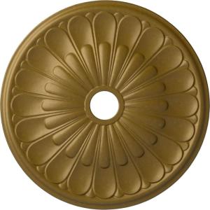image26 34OD x 3 58ID x 1 38P Elsinore Ceiling Medallion Fits Canopies up to 3 58Gold Rush Metallic Series