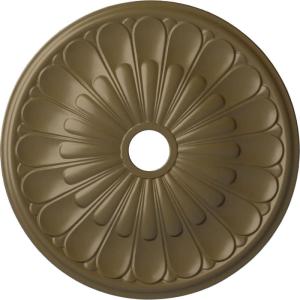image26 34OD x 3 58ID x 1 38P Elsinore Ceiling Medallion Fits Canopies up to 3 58Mississippi Mud Flat Finish