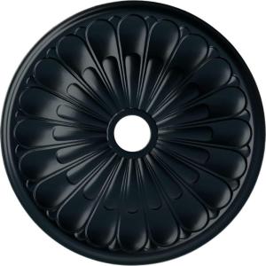 image26 34OD x 3 58ID x 1 38P Elsinore Ceiling Medallion Fits Canopies up to 3 58Night Shade Flat Finish