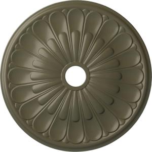 image26 34OD x 3 58ID x 1 38P Elsinore Ceiling Medallion Fits Canopies up to 3 58Painted Turtle Flat Finish