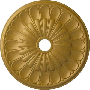 image26 34OD x 3 58ID x 1 38P Elsinore Ceiling Medallion Fits Canopies up to 3 58Pharaohs Gold Metallic Series