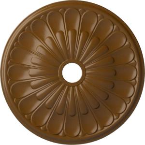 image26 34OD x 3 58ID x 1 38P Elsinore Ceiling Medallion Fits Canopies up to 3 58Smokey Topaz Flat Finish