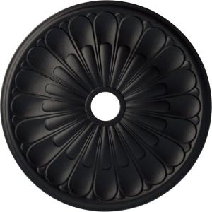 image26 34OD x 3 58ID x 1 38P Elsinore Ceiling Medallion Fits Canopies up to 3 58Steel Gray Metallic Series