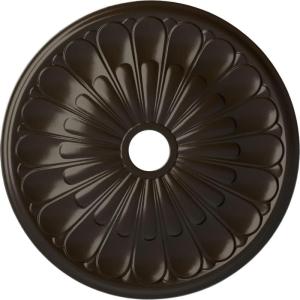 image26 34OD x 3 58ID x 1 38P Elsinore Ceiling Medallion Fits Canopies up to 3 58Stone Hearth Flat Finish