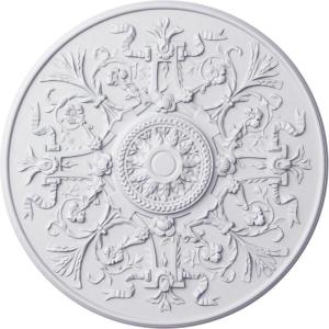 image33OD x 1 34P Versailles Ceiling Medallion Fits Canopies up to 3 14Factory Primed