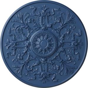 image33OD x 1 34P Versailles Ceiling Medallion Fits Canopies up to 3 14HandPainted Americana
