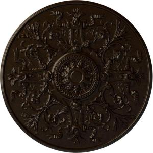 image33OD x 1 34P Versailles Ceiling Medallion Fits Canopies up to 3 14HandPainted Bronze