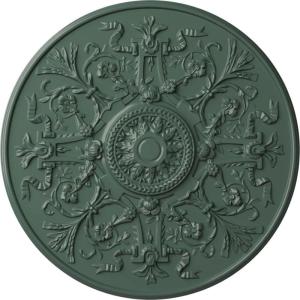image33OD x 1 34P Versailles Ceiling Medallion Fits Canopies up to 3 14HandPainted Cloud Burst