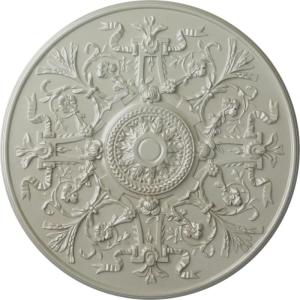 image33OD x 1 34P Versailles Ceiling Medallion Fits Canopies up to 3 14HandPainted Flash Copper