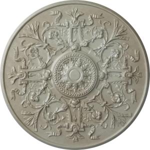 image33OD x 1 34P Versailles Ceiling Medallion Fits Canopies up to 3 14HandPainted Flash Gold
