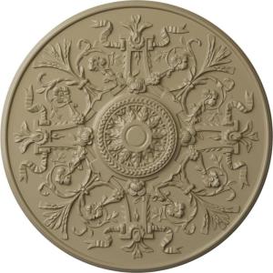 image33OD x 1 34P Versailles Ceiling Medallion Fits Canopies up to 3 14HandPainted Gobi Desert