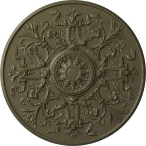 image33OD x 1 34P Versailles Ceiling Medallion Fits Canopies up to 3 14HandPainted Painted Turtle