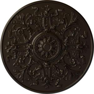 image33OD x 1 34P Versailles Ceiling Medallion Fits Canopies up to 3 14HandPainted Stone Hearth