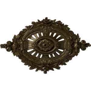image35 78W x 22 12H x 4 38P Antonio Ceiling MedallionHandPainted Brass