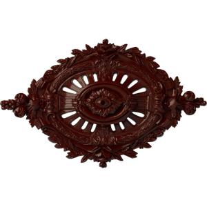 image35 78W x 22 12H x 4 38P Antonio Ceiling MedallionHandPainted Brushed Mahogany