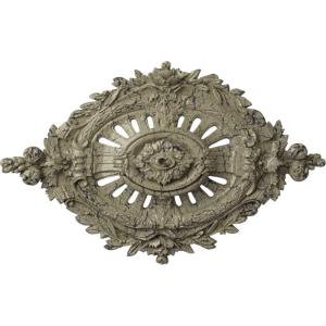 image35 78W x 22 12H x 4 38P Antonio Ceiling MedallionHandPainted Castle Stone Crackle