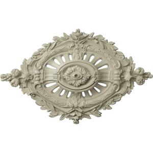 image35 78W x 22 12H x 4 38P Antonio Ceiling MedallionHandPainted Clear Yellow