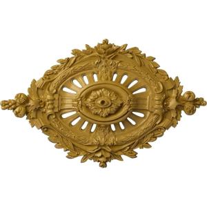 image35 78W x 22 12H x 4 38P Antonio Ceiling MedallionHandPainted Iridescent Gold