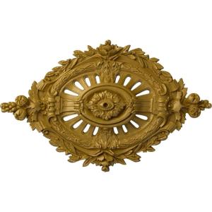 image35 78W x 22 12H x 4 38P Antonio Ceiling MedallionHandPainted Pharaohs Gold