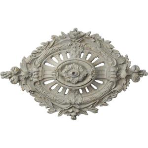 image35 78W x 22 12H x 4 38P Antonio Ceiling MedallionHandPainted Pot of Cream Crackle