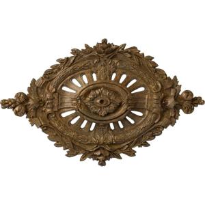 image35 78W x 22 12H x 4 38P Antonio Ceiling MedallionHandPainted Rubbed Bronze
