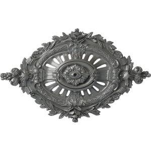 image35 78W x 22 12H x 4 38P Antonio Ceiling MedallionHandPainted Silver