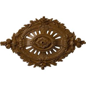 image35 78W x 22 12H x 4 38P Antonio Ceiling MedallionHandPainted Smokey Topaz